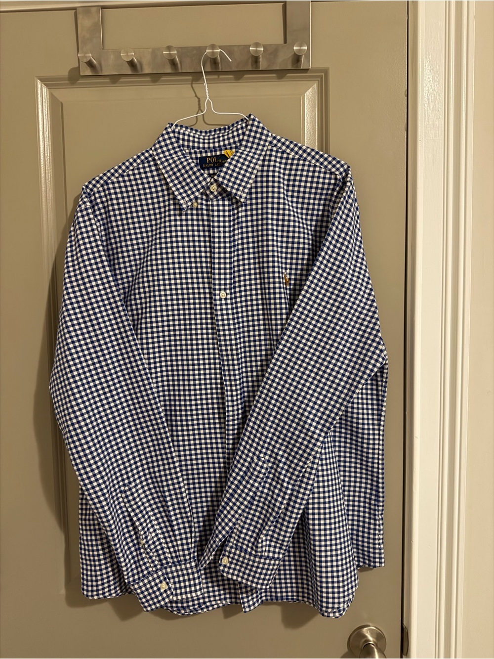 Polo by Ralph Lauren Blue & White Gingham Button-Down Shirt
